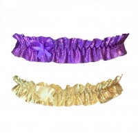 Metallic ruffle sexy garter in fantastic colors 