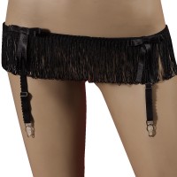 sexy garter belt with fringes in perfect design by afil