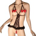 bodysuit very sexy with balls and bows by lingerie manufacturer afil 