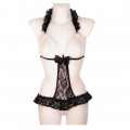 sexy lace teddy with pearls in perfect design by manufacturer afil