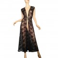 amazing long lace manteau by lingerie manufacturer afil