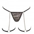Very sexy thong with garters and chains in very unusual design 