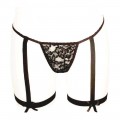 Very sexy thong with garters in unusual design by lingerie manufacturer afil