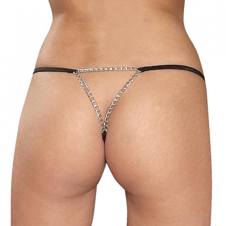 thong with triangle chain at the back in fantastic colors 