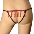 Sexy thong with crystals at the back in three amazing colors 