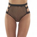Fishnet thong with sexy vinyl push up bra in amazing design by afil