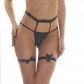 Thong with ribbon garters in fantastic design by afil