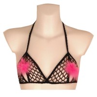 Sexy bra with openings and feathers in amazing design