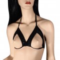Open nipples triangle bra in sexy design 