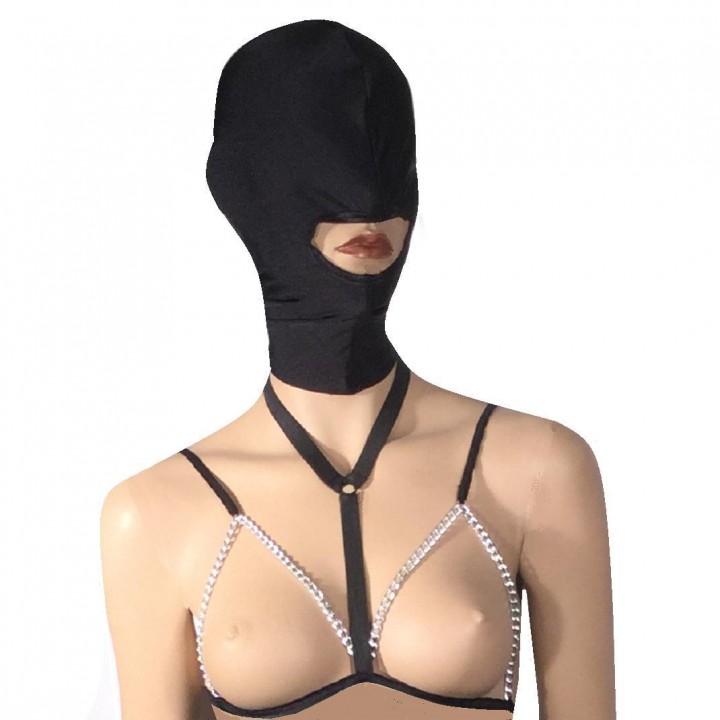 sexy set with bra and mask in fantastic design and many colors 