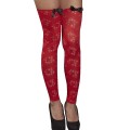 sexy red lace sexy stockings with perfect fit 