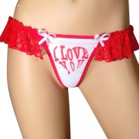 I love you thong in amazing design by afil
