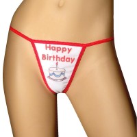 Happy birthday thong in amazing design by sexy lingerie manufacturer afil