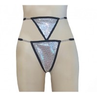 Sequins high waisted thong in fantastic design 