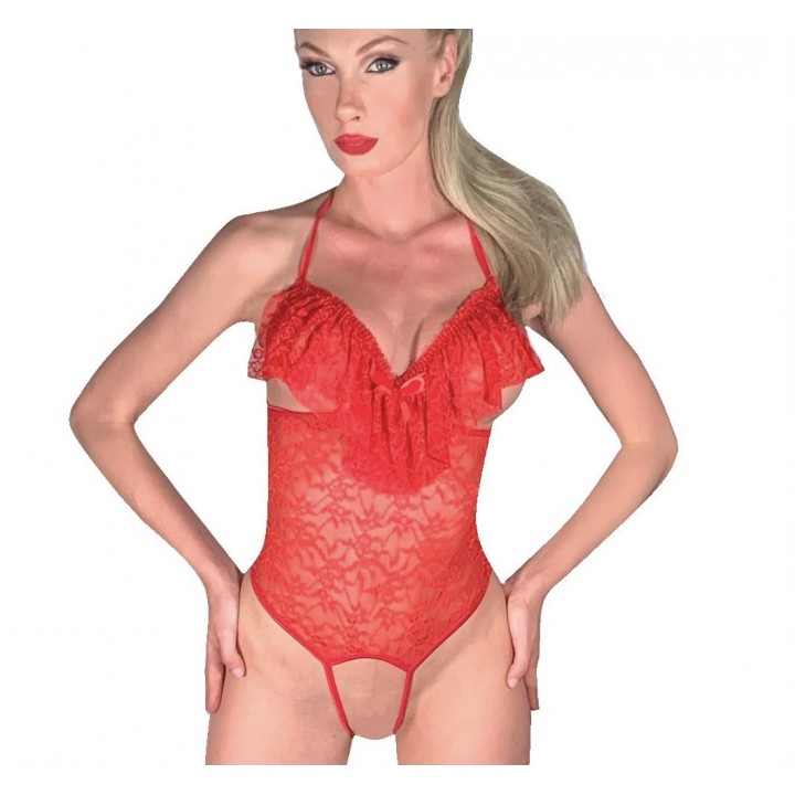 sexy teddy with ruffles in fantastic design and sizes for all 