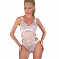 sexy teddy with wide straps in fantastic design and sizes for all 