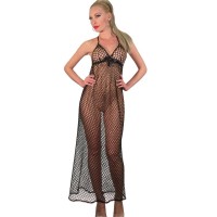 μακρύ φόρεμα σεξυ με φιόγκο σε εκπληκτικό σχέδιο και τέλεια εφαρμογή