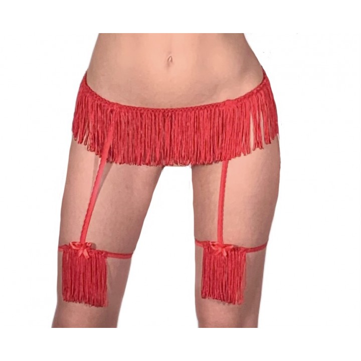 Sexy long fringes elastic garter belts in colours 