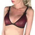 leather triangle bra with fantastic fit and sizes for all 