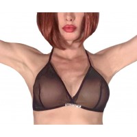 Sexy triangle bra with rhinestones in fantastic design 