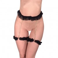 garter belts with garters and chains in fantastic design and sizes for all 