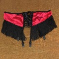 fringe garter belt crisscross ribbon in perfect design by afil