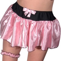 mini skirt with satin ruffles in fantastic design and sizes for all 
