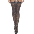 Black lace sexy stockings in amazing design 